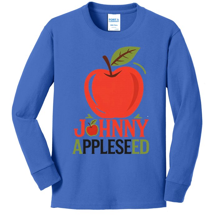 Johnny Appleseed Apple Day Sept 26 Orchard Nursery Kids Long Sleeve Shirt