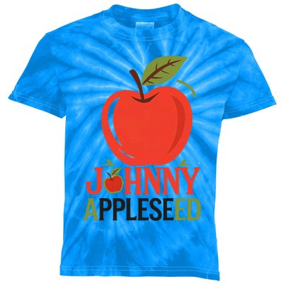 Johnny Appleseed Apple Day Sept 26 Orchard Nursery Kids Tie-Dye T-Shirt