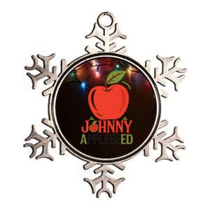 Johnny Appleseed Apple Day Sept 26 Orchard Nursery Metallic Star Ornament