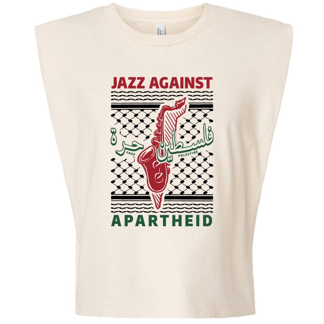 Jazz Against Apartheid Garment-Dyed Women's Muscle Tee