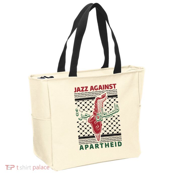 Jazz Against Apartheid Zip Tote Bag