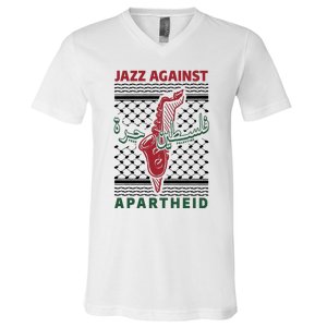 Jazz Against Apartheid V-Neck T-Shirt