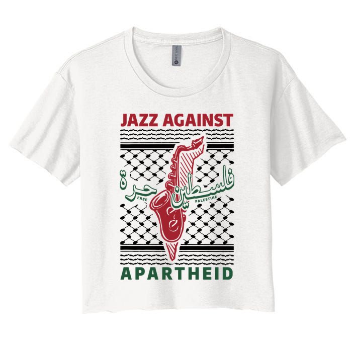 Jazz Against Apartheid Women's Crop Top Tee