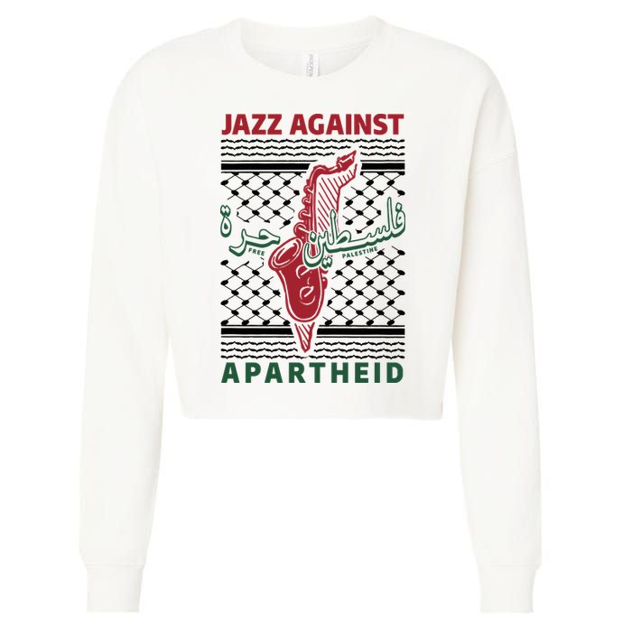 Jazz Against Apartheid Cropped Pullover Crew