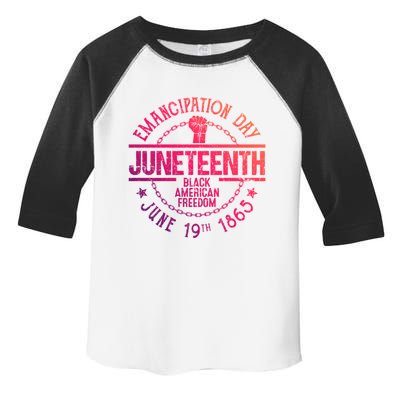 Juneteenth African American Freedom Black History June 19 Great Gift Toddler Fine Jersey T-Shirt