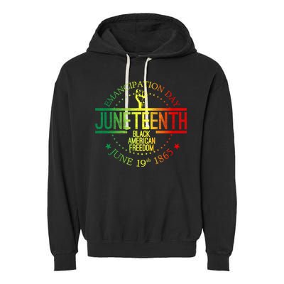 Juneteenth African American Freedom Black History June 19 Garment-Dyed Fleece Hoodie