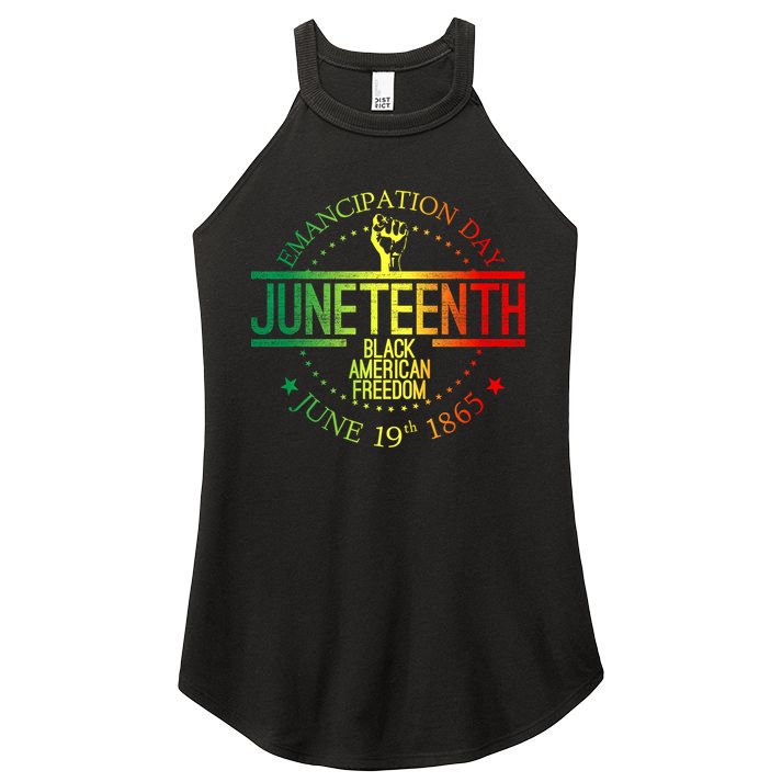 Juneteenth African American Freedom Black History June 19 Women's Perfect Tri Rocker Tank