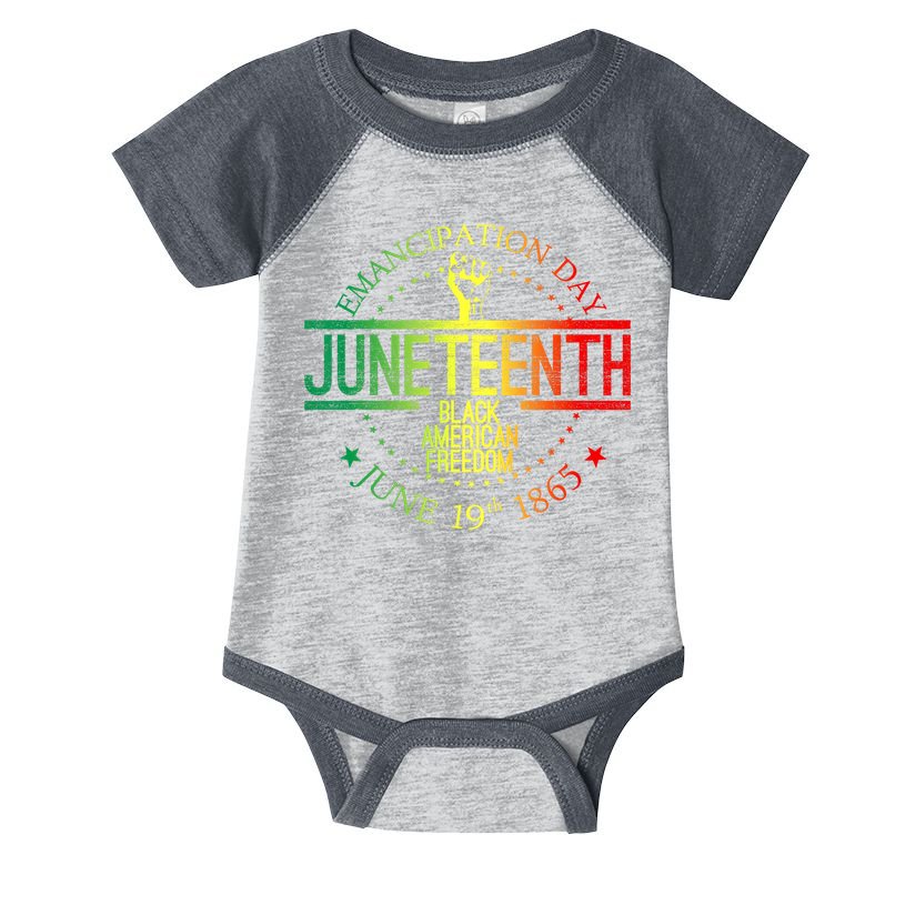 Juneteenth African American Freedom Black History June 19 Infant Baby Jersey Bodysuit