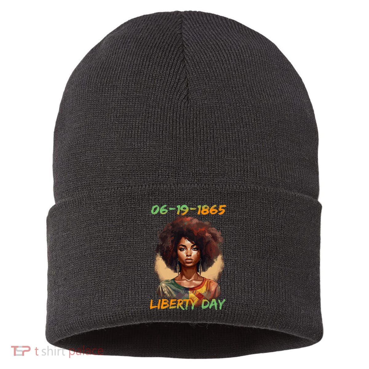 Juneteenth African American Women Independence Day Sustainable Knit Beanie