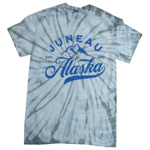 Juneau Alaska Ak Mountains Family Vacation Souvenir Tie-Dye T-Shirt