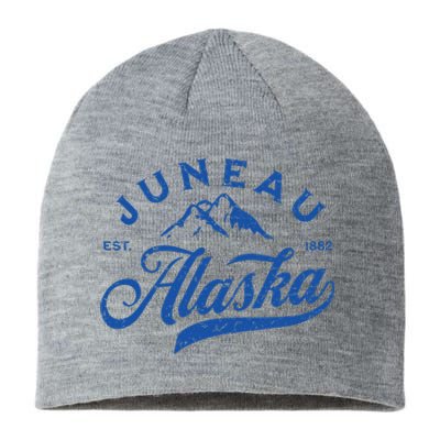 Juneau Alaska Ak Mountains Family Vacation Souvenir Sustainable Beanie