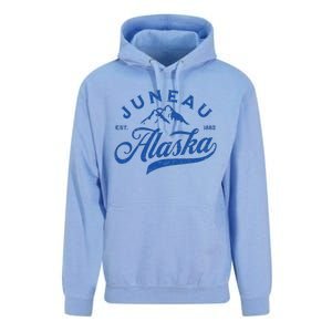 Juneau Alaska Ak Mountains Family Vacation Souvenir Unisex Surf Hoodie