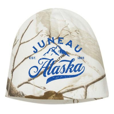 Juneau Alaska Ak Mountains Family Vacation Souvenir Kati - Camo Knit Beanie