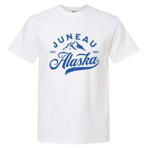 Juneau Alaska Ak Mountains Family Vacation Souvenir Garment-Dyed Heavyweight T-Shirt