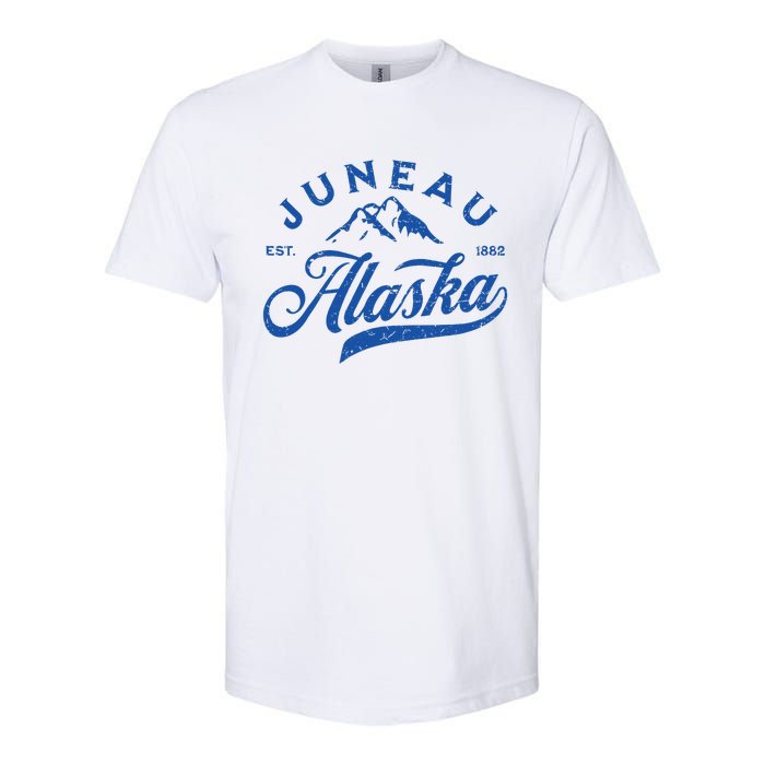 Juneau Alaska Ak Mountains Family Vacation Souvenir Softstyle CVC T-Shirt