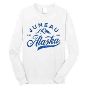 Juneau Alaska Ak Mountains Family Vacation Souvenir Long Sleeve Shirt