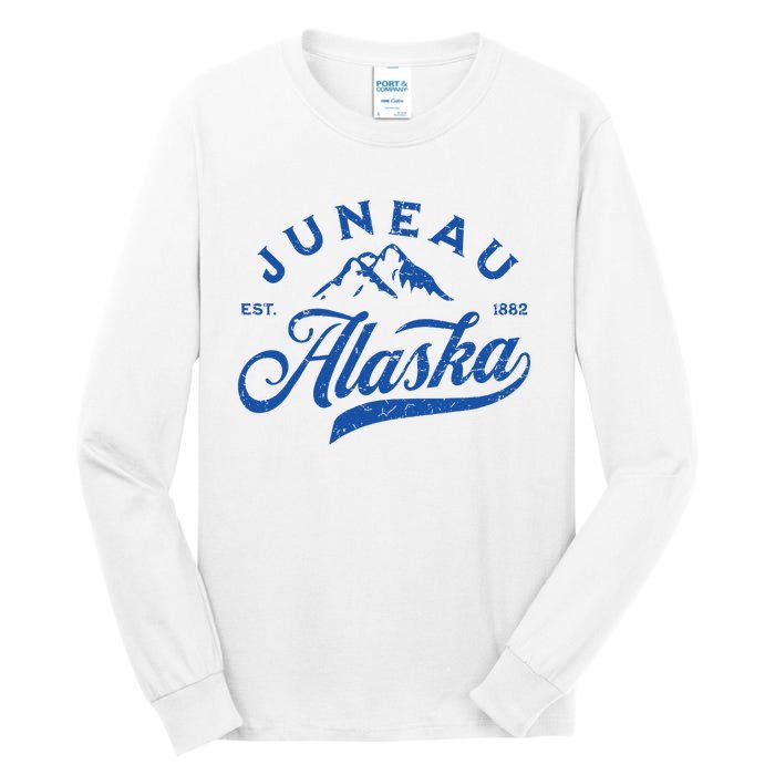 Juneau Alaska Ak Mountains Family Vacation Souvenir Tall Long Sleeve T-Shirt