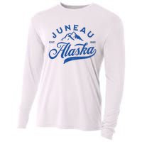 Juneau Alaska Ak Mountains Family Vacation Souvenir Cooling Performance Long Sleeve Crew