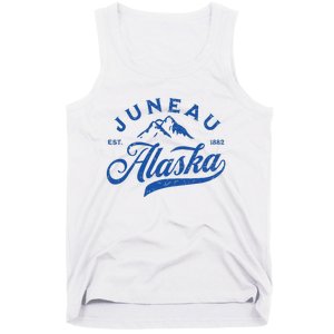 Juneau Alaska Ak Mountains Family Vacation Souvenir Tank Top