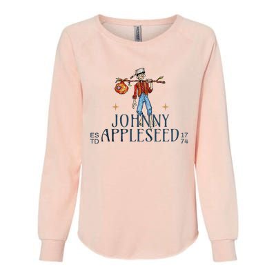 Johnny Appleseed Apple Day Sept 26 Orchard Nursery Womens California Wash Sweatshirt