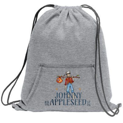 Johnny Appleseed Apple Day Sept 26 Orchard Nursery Sweatshirt Cinch Pack Bag