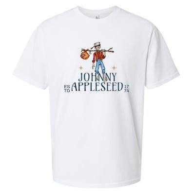 Johnny Appleseed Apple Day Sept 26 Orchard Nursery Sueded Cloud Jersey T-Shirt