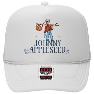 Johnny Appleseed Apple Day Sept 26 Orchard Nursery High Crown Mesh Back Trucker Hat