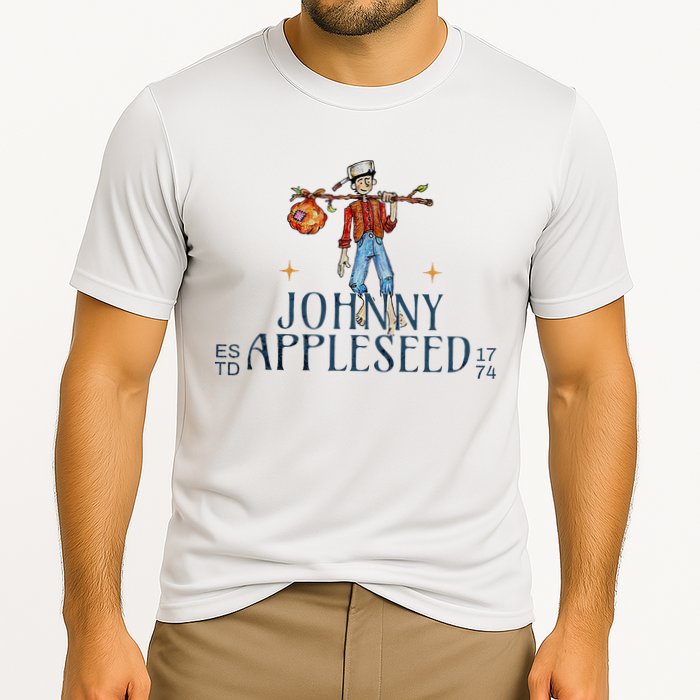 Johnny Appleseed Apple Day Sept 26 Orchard Nursery Cooling Performance Crew T-Shirt