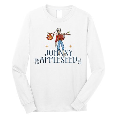 Johnny Appleseed Apple Day Sept 26 Orchard Nursery Long Sleeve Shirt