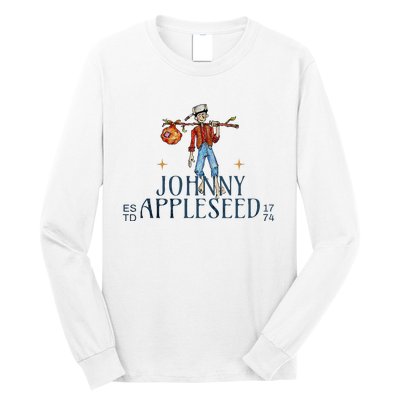 Johnny Appleseed Apple Day Sept 26 Orchard Nursery Long Sleeve Shirt