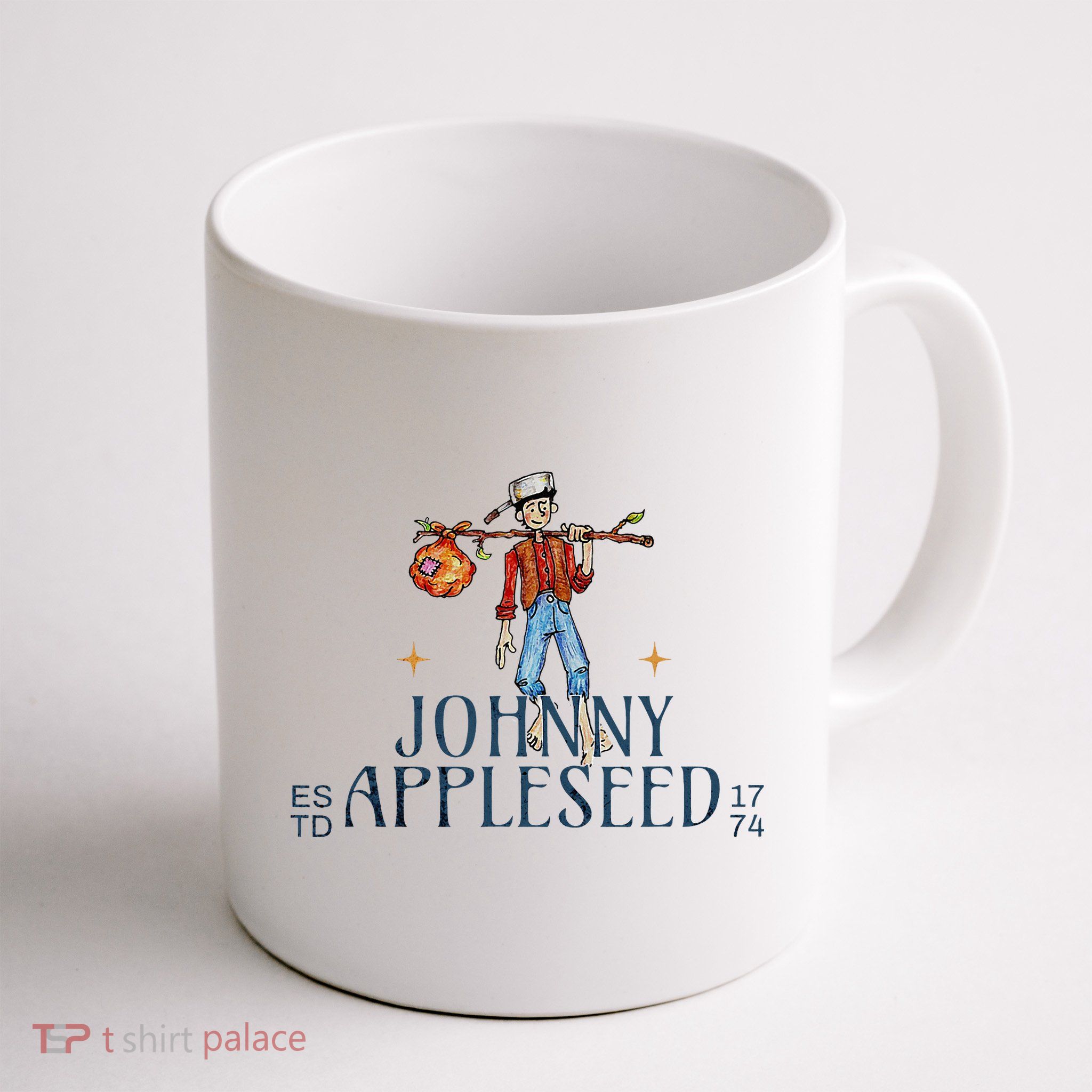 Johnny Appleseed Apple Day Sept 26 Orchard Nursery Mug