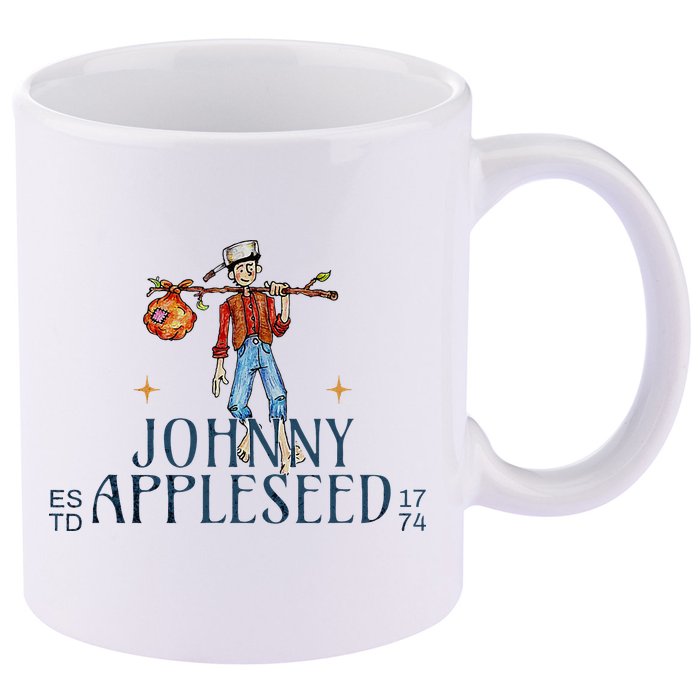 Johnny Appleseed Apple Day Sept 26 Orchard Nursery 11oz C Handle Ceramic Mug