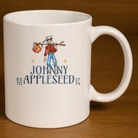 Johnny Appleseed Apple Day Sept 26 Orchard Nursery 11oz C Handle Ceramic Mug