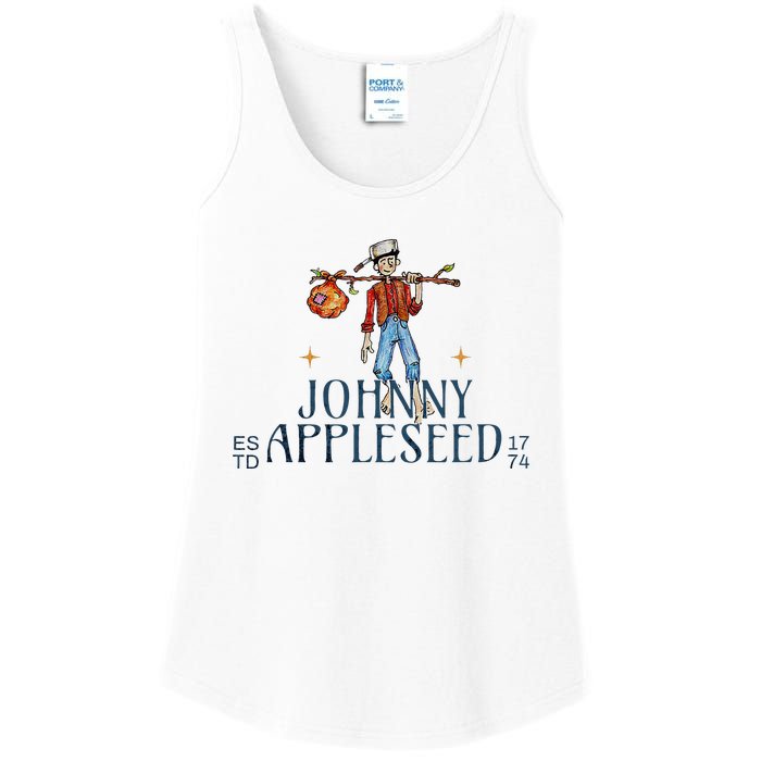 Johnny Appleseed Apple Day Sept 26 Orchard Nursery Ladies Essential Tank