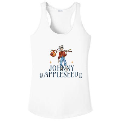 Johnny Appleseed Apple Day Sept 26 Orchard Nursery Ladies PosiCharge Competitor Racerback Tank