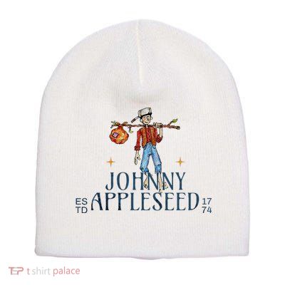 Johnny Appleseed Apple Day Sept 26 Orchard Nursery Short Acrylic Beanie