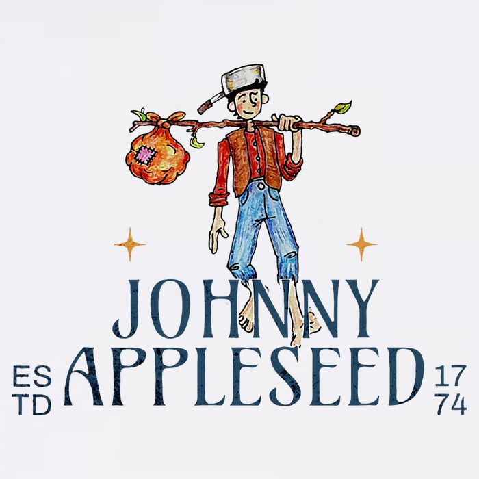 Johnny Appleseed Apple Day Sept 26 Orchard Nursery Wool Snapback Cap