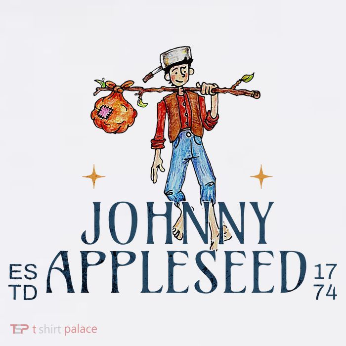 Johnny Appleseed Apple Day Sept 26 Orchard Nursery Kids T-Shirt