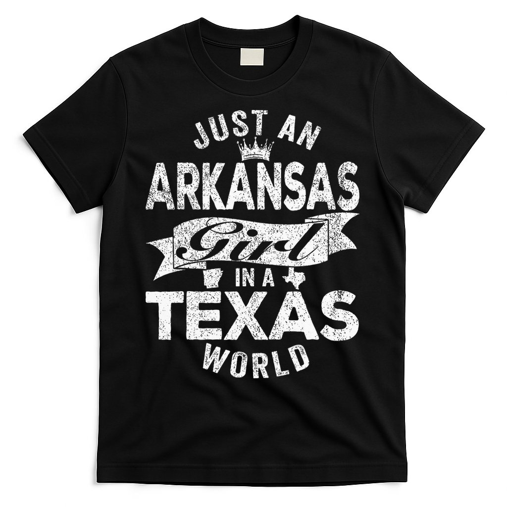 Just An Arkansas Girl In A Texas World T-Shirt