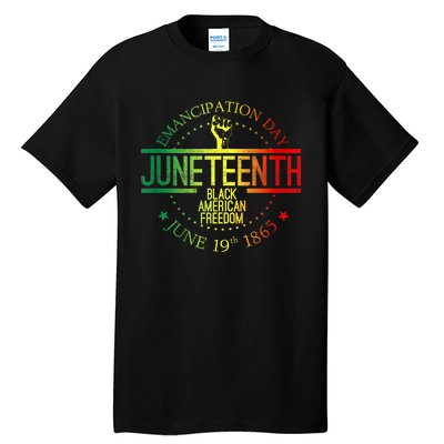 Juneteenth African American Freedom Black History June 19 Tall T-Shirt