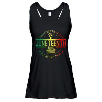 Juneteenth African American Freedom Black History June 19 Ladies Essential Flowy Tank