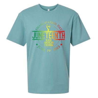 Juneteenth African American Freedom Black History June 19 Sueded Cloud Jersey T-Shirt