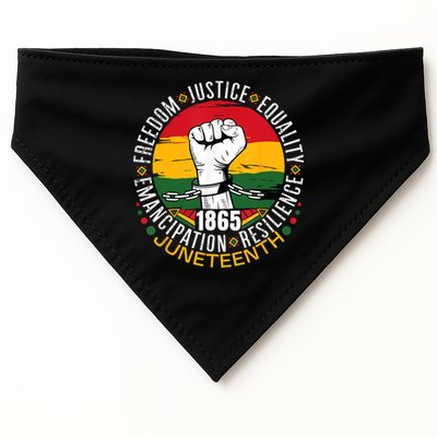 Juneteenth African American Black History 1865 Juneteenth USA-Made Doggie Bandana