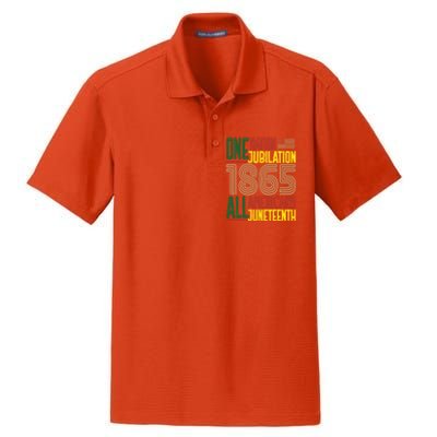 Junenth African American Black History 1865 Junenth Cool Gift Dry Zone Grid Polo