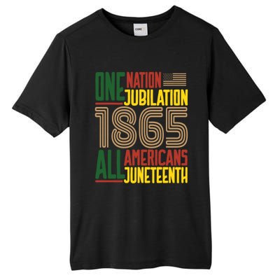 Junenth African American Black History 1865 Junenth Cool Gift Tall Fusion ChromaSoft Performance T-Shirt