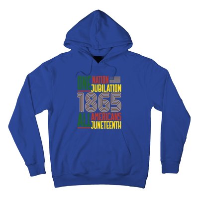 Junenth African American Black History 1865 Junenth Cool Gift Hoodie