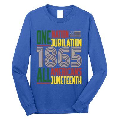 Junenth African American Black History 1865 Junenth Cool Gift Long Sleeve Shirt