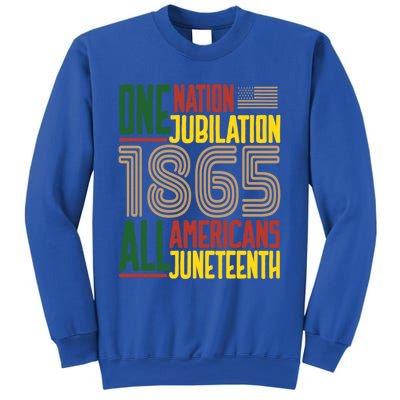 Junenth African American Black History 1865 Junenth Cool Gift Sweatshirt