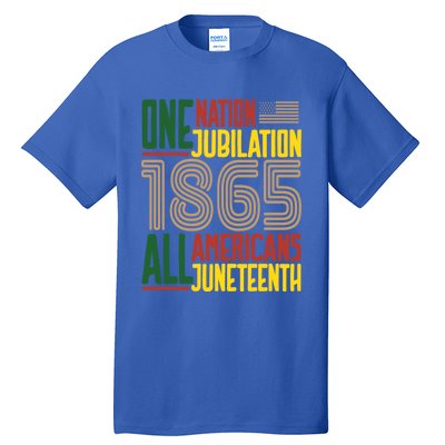 Junenth African American Black History 1865 Junenth Cool Gift Tall T-Shirt