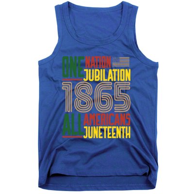 Junenth African American Black History 1865 Junenth Cool Gift Tank Top